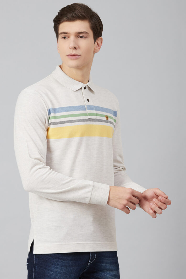 Fahrenheit Chest Stripe Pique Polo