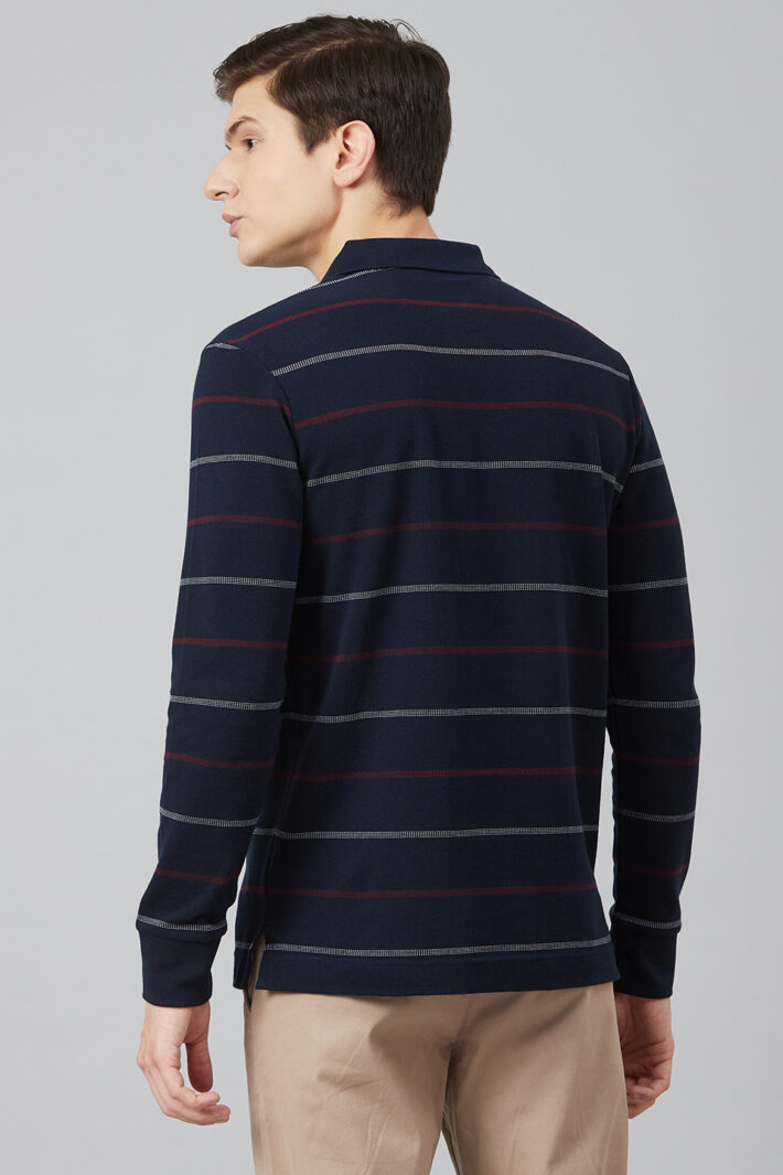 Fahrenheit Jacquard Stripe Polo