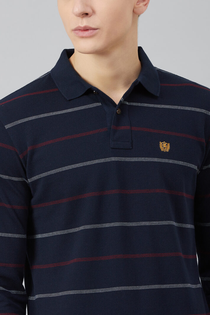 Fahrenheit Jacquard Stripe Polo