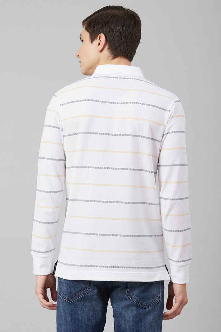 Fahrenheit Jacquard Stripe Polo