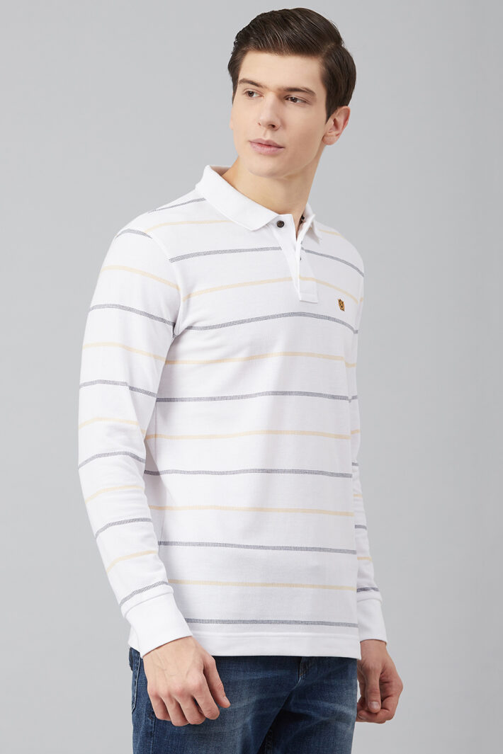 Fahrenheit Jacquard Stripe Polo