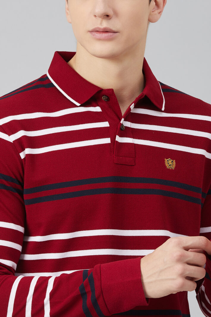 Fahrenheit Multicolour Stripe Polo