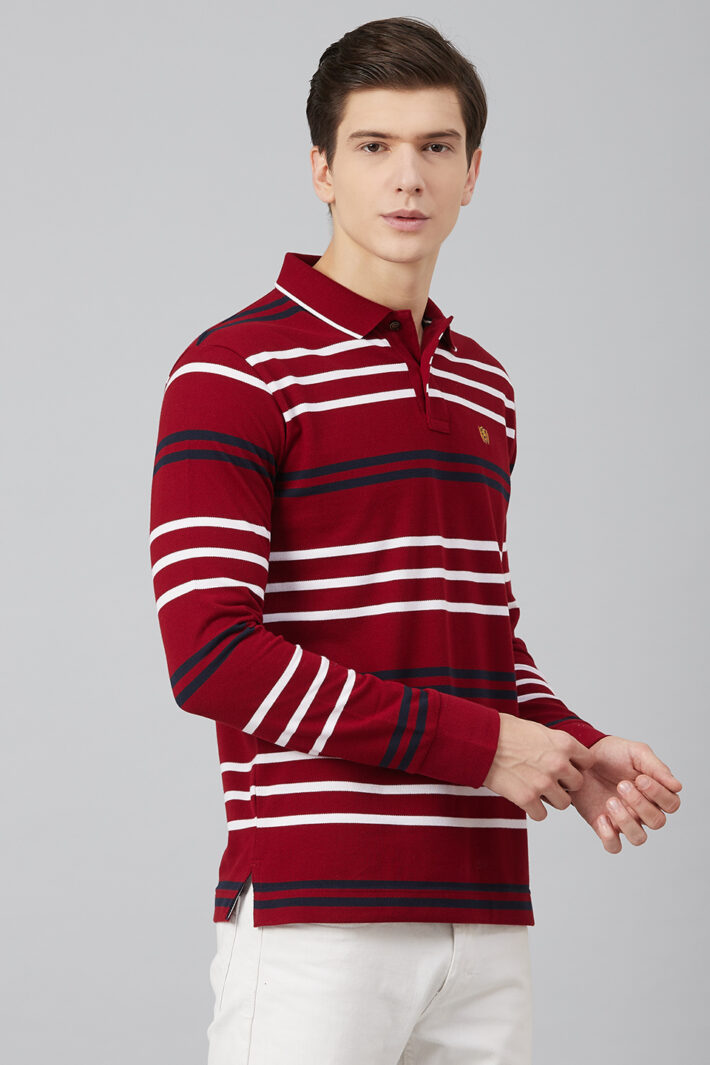 Fahrenheit Multicolour Stripe Polo