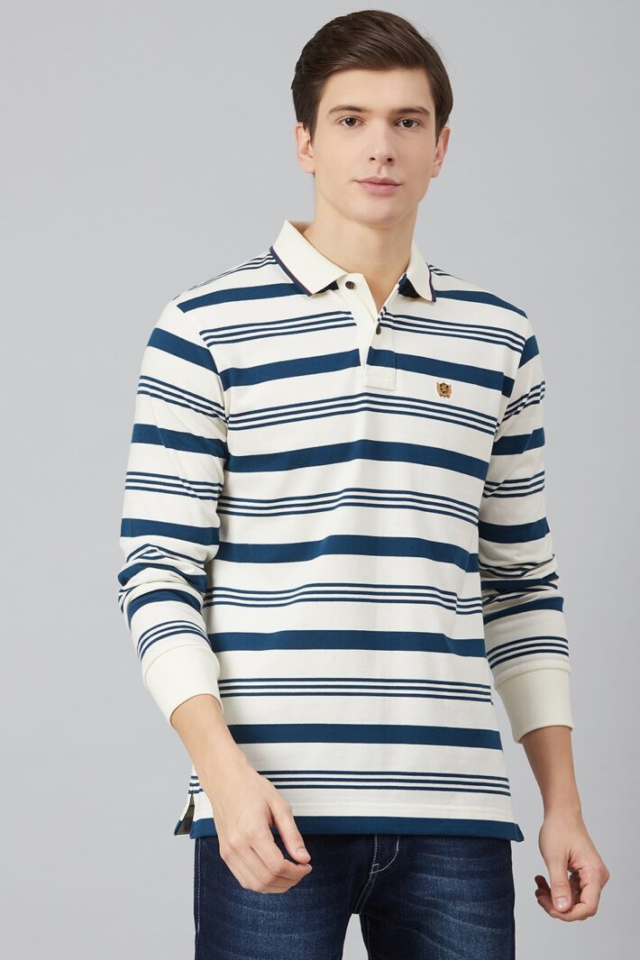 Fahrenheit Stripe Polo Shirt