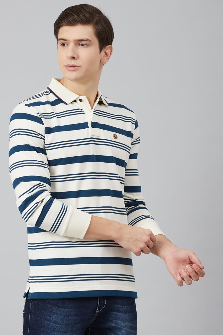 Fahrenheit Stripe Polo Shirt