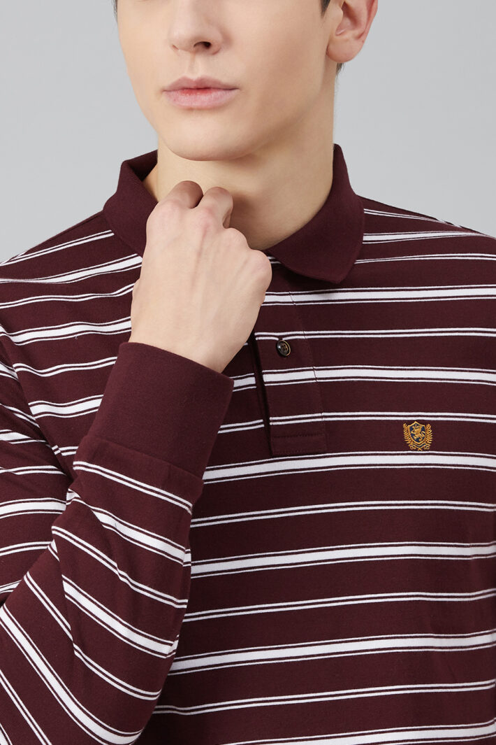 Fahrenheit Feeder Stripe Polo Shirt