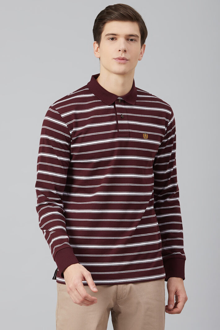 Fahrenheit Feeder Stripe Polo Shirt