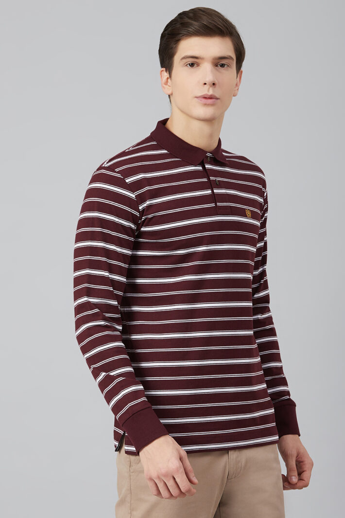 Fahrenheit Feeder Stripe Polo Shirt