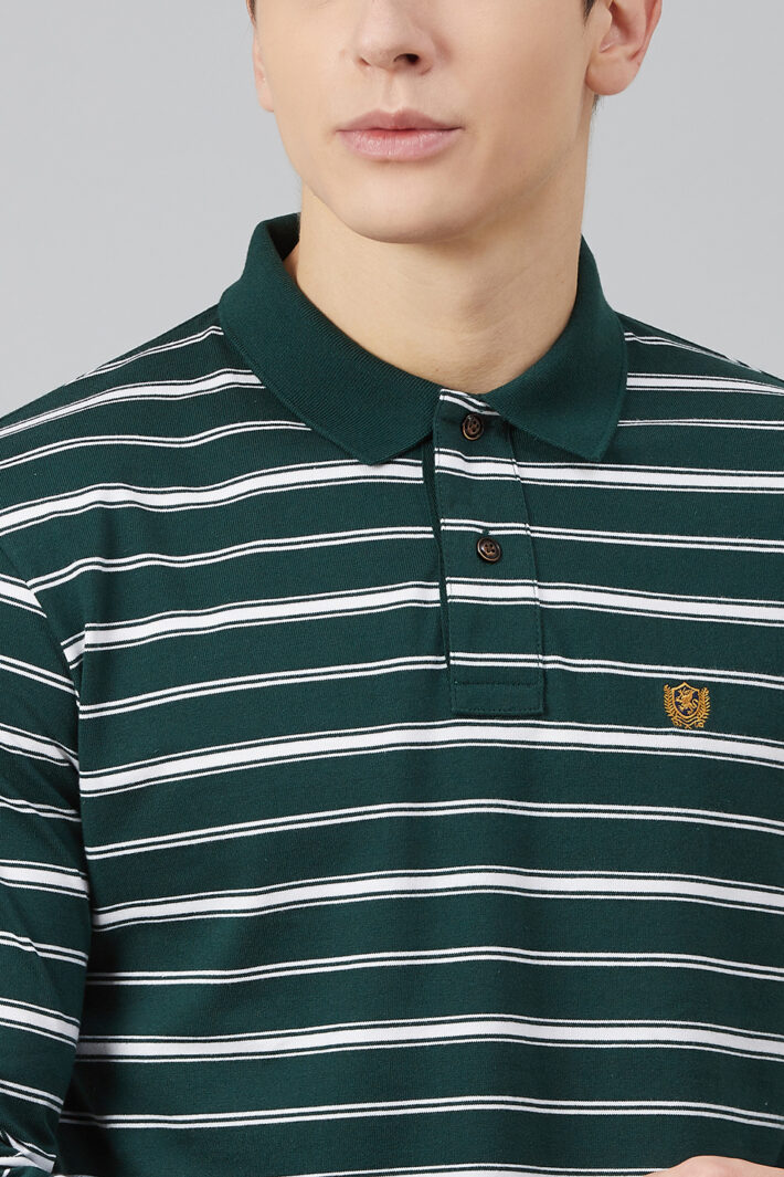 Fahrenheit Feeder Stripe Polo Shirt