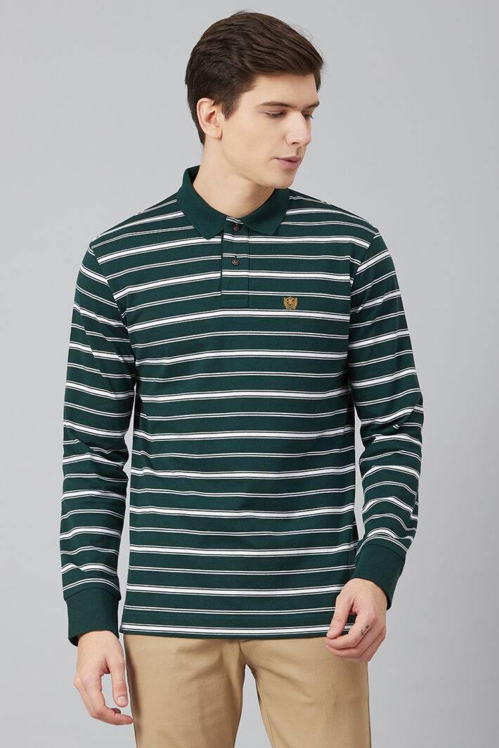 Fahrenheit Feeder Stripe Polo Shirt