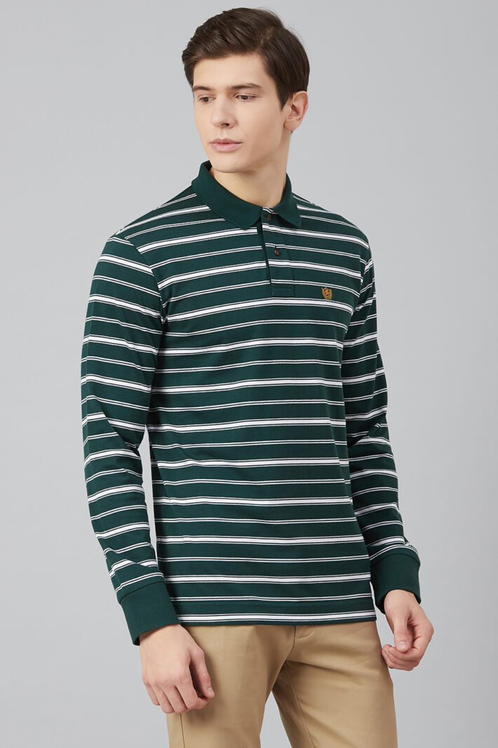 Fahrenheit Feeder Stripe Polo Shirt