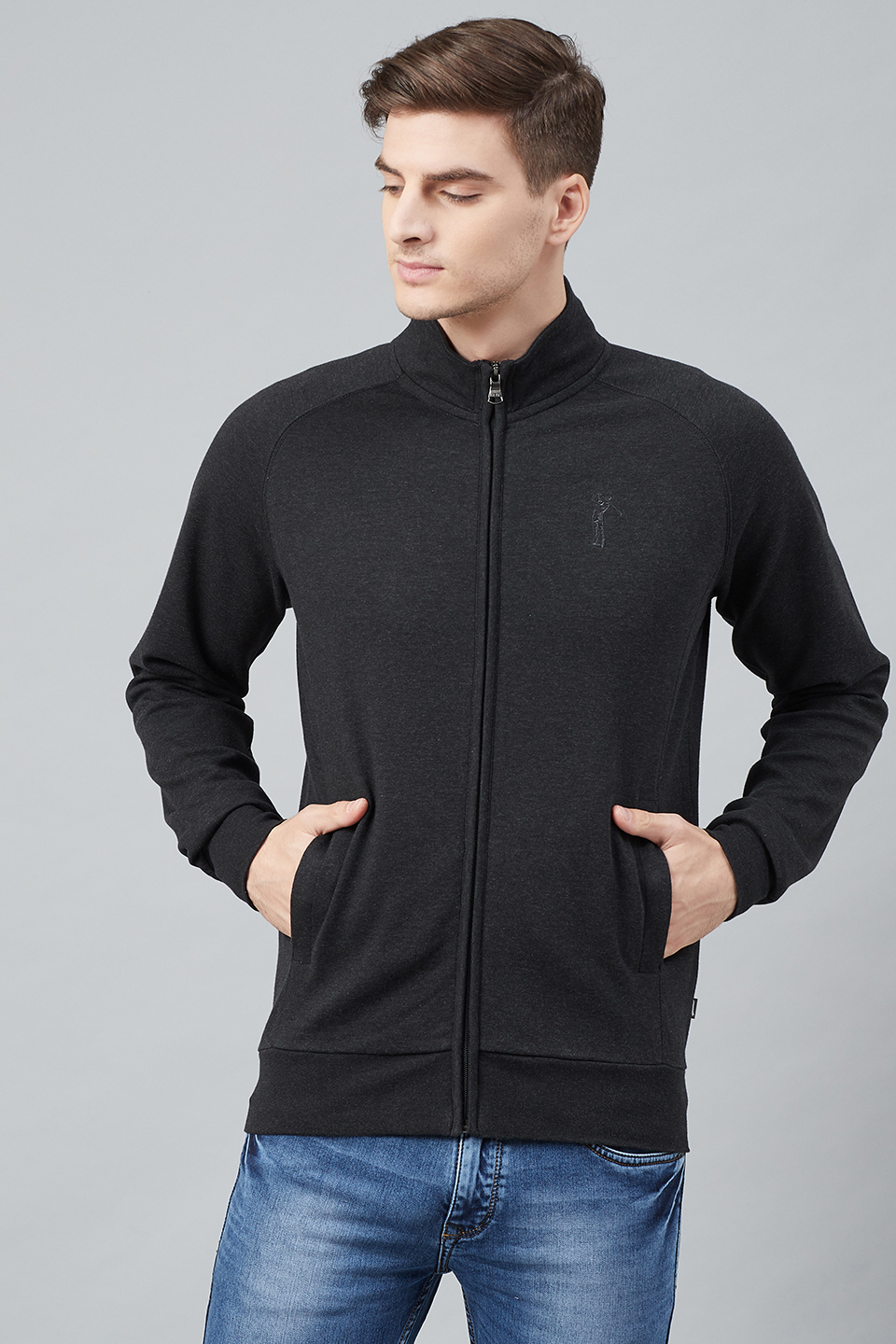 Full Zip Lightweight Solid Sweatshirt – Fahrenheit