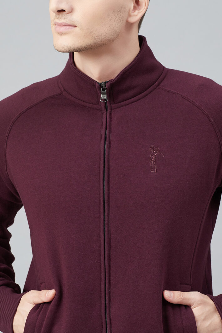 Fahrenheit Stand Up Collar Zip Sweatshirt