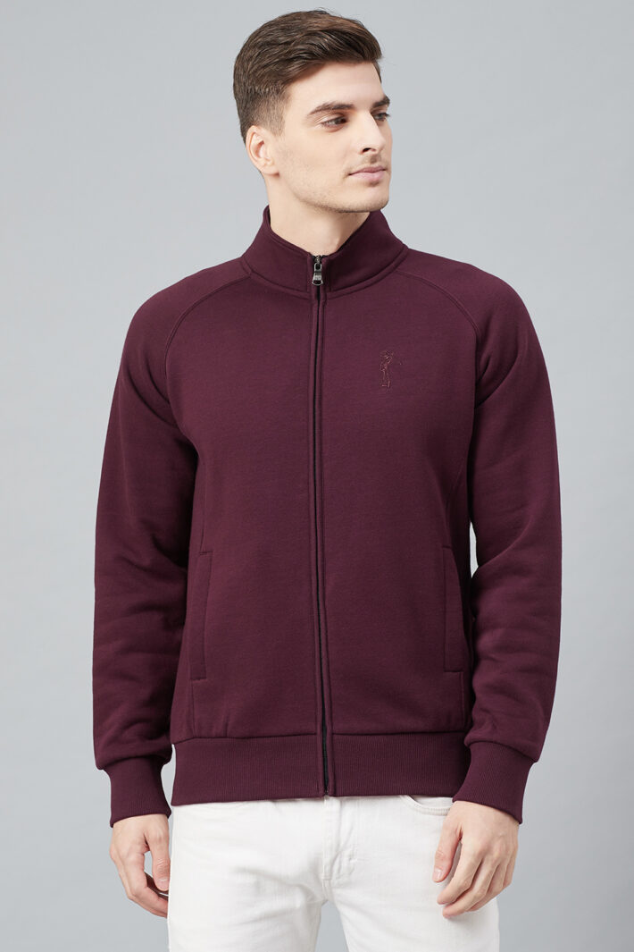 Fahrenheit Stand Up Collar Zip Sweatshirt