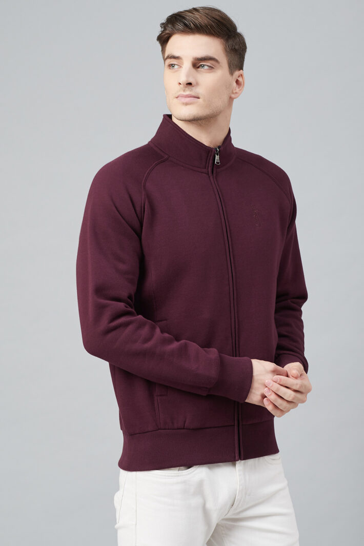 Fahrenheit Stand Up Collar Zip Sweatshirt