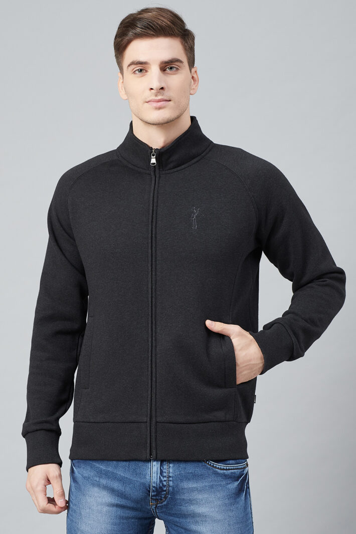 Fahrenheit Stand Up Collar Zip Sweatshirt