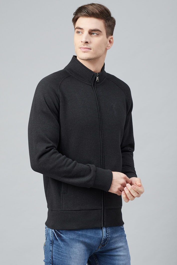 Fahrenheit Stand Up Collar Zip Sweatshirt