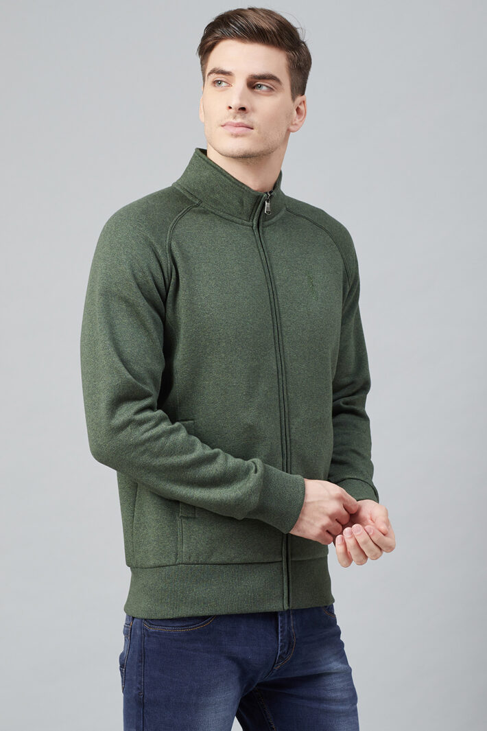 Fahrenheit Stand Up Collar Zip Sweatshirt