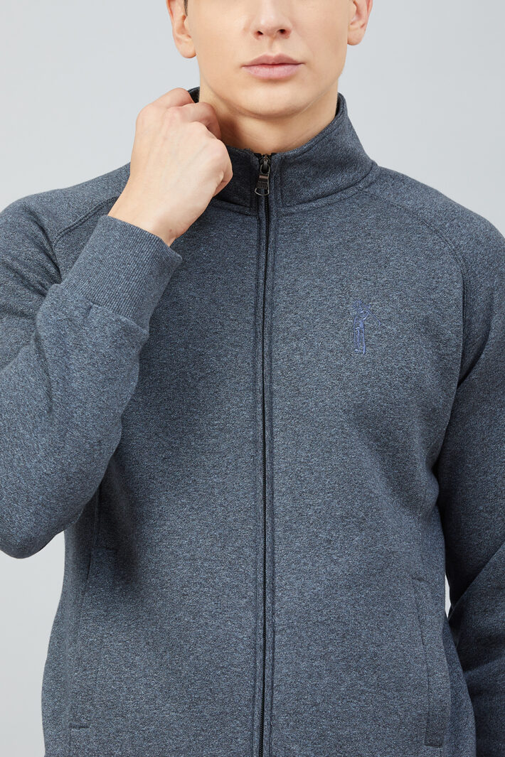 Fahrenheit Stand Up Collar Zip Sweatshirt