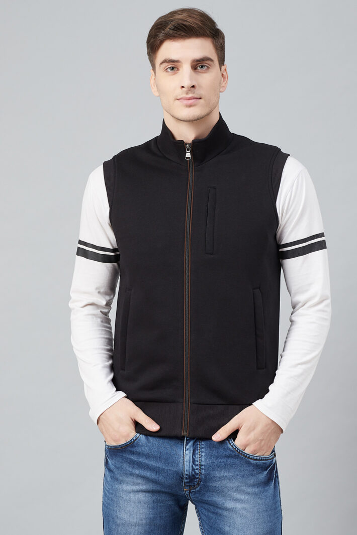 Fahrenheit Zip Up Fleece Sleeveless Jacket