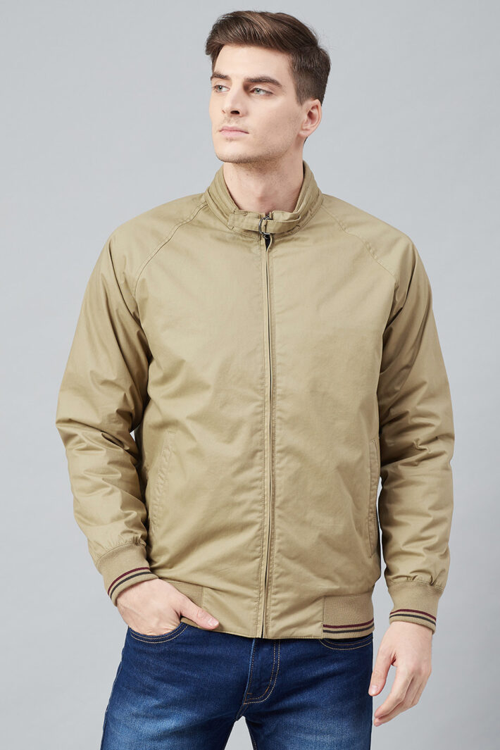 Fahrenheit Solid Cotton Jacket Beige