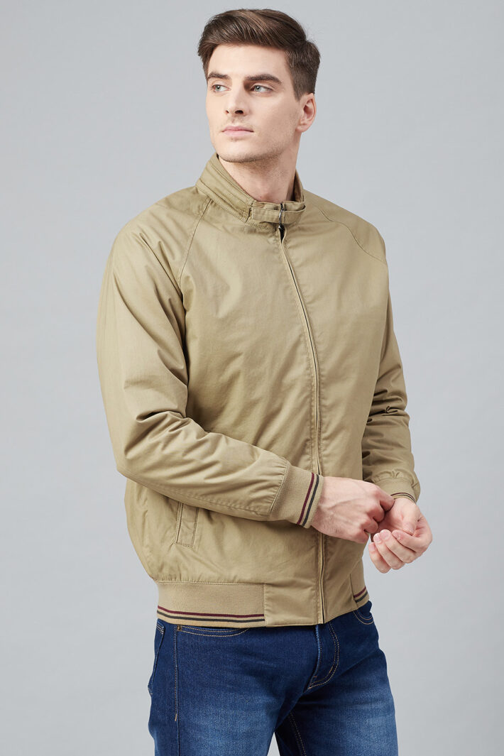 Fahrenheit Solid Cotton Jacket Beige