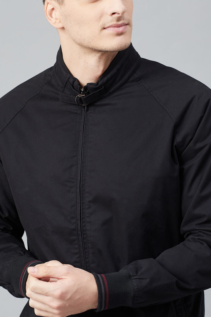 Fahrenheit Solid Cotton Jacket Black