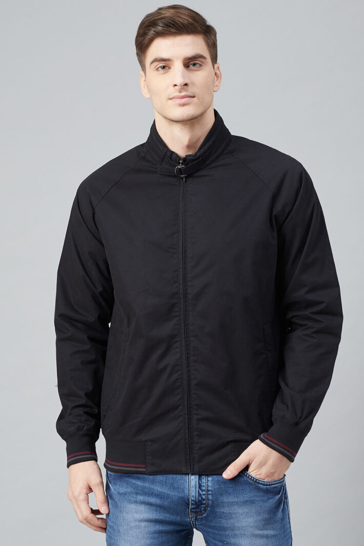 Fahrenheit Solid Cotton Jacket Black