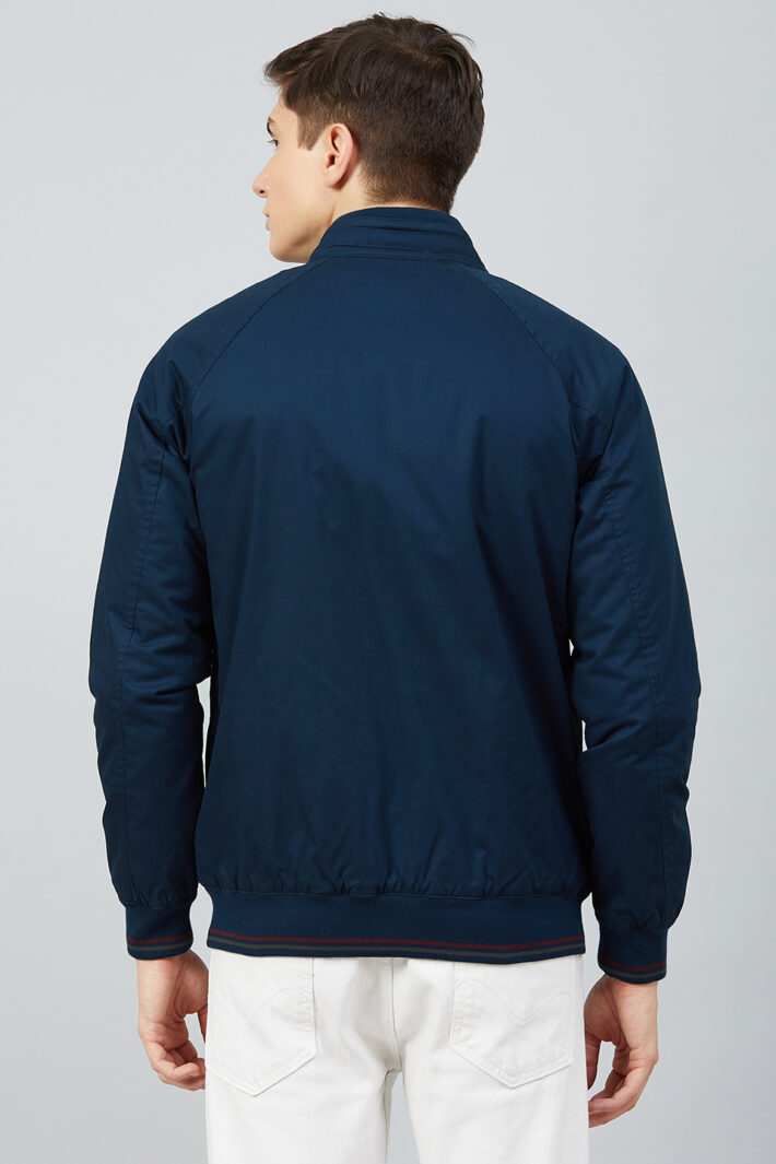 Fahrenheit Solid Cotton Jacket Blue