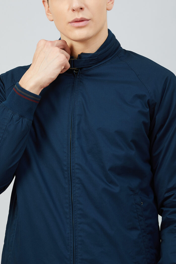 Fahrenheit Solid Cotton Jacket Blue