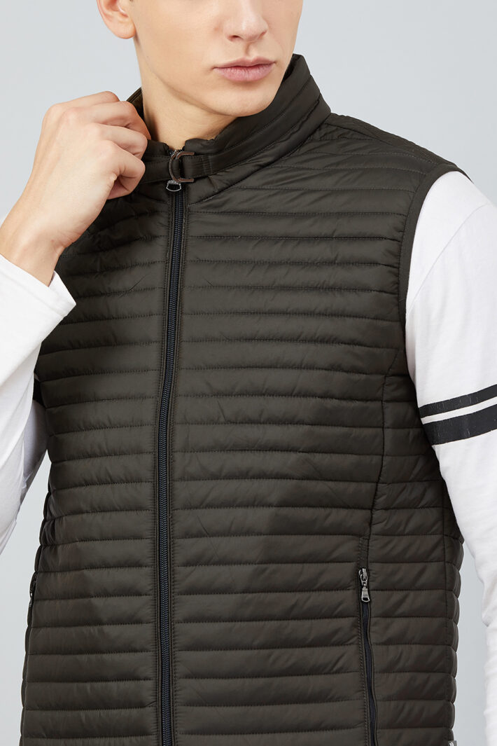 Fahrenheit Quilted Zip-Front Sleeveless Jacket