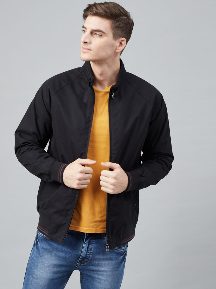 Fahrenheit Solid Cotton Jacket Black