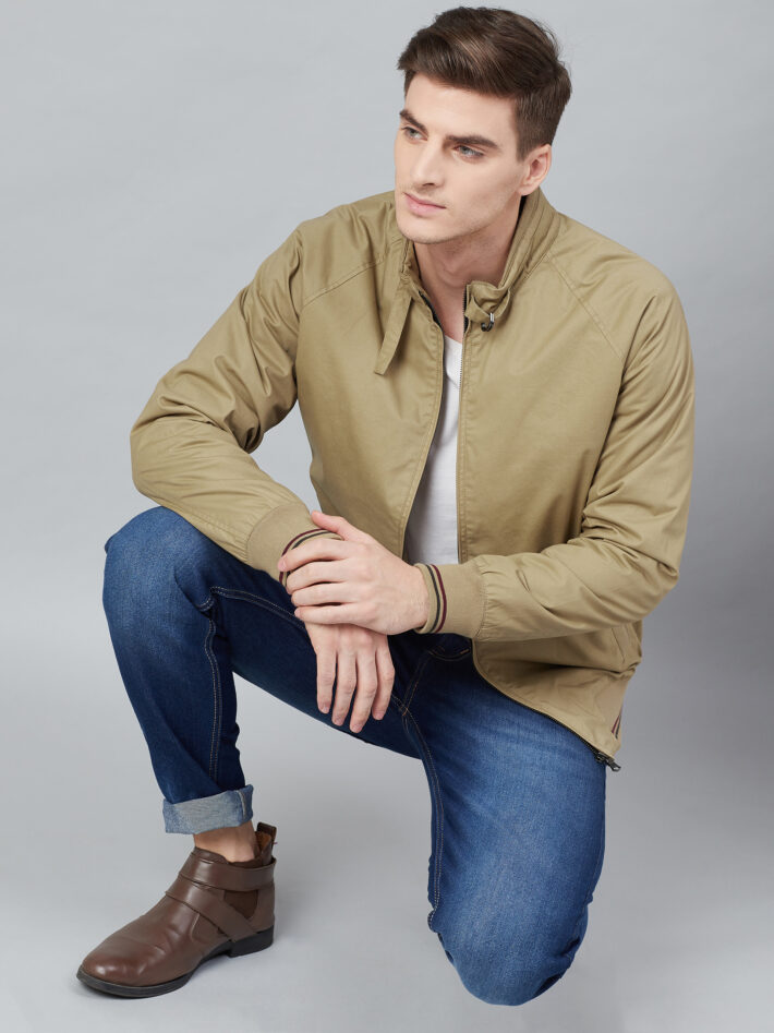 Fahrenheit Solid Cotton Jacket Beige