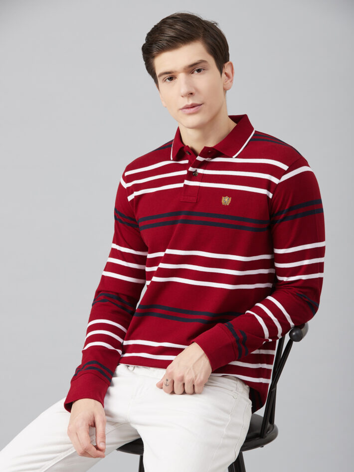 Fahrenheit Multicolour Stripe Polo