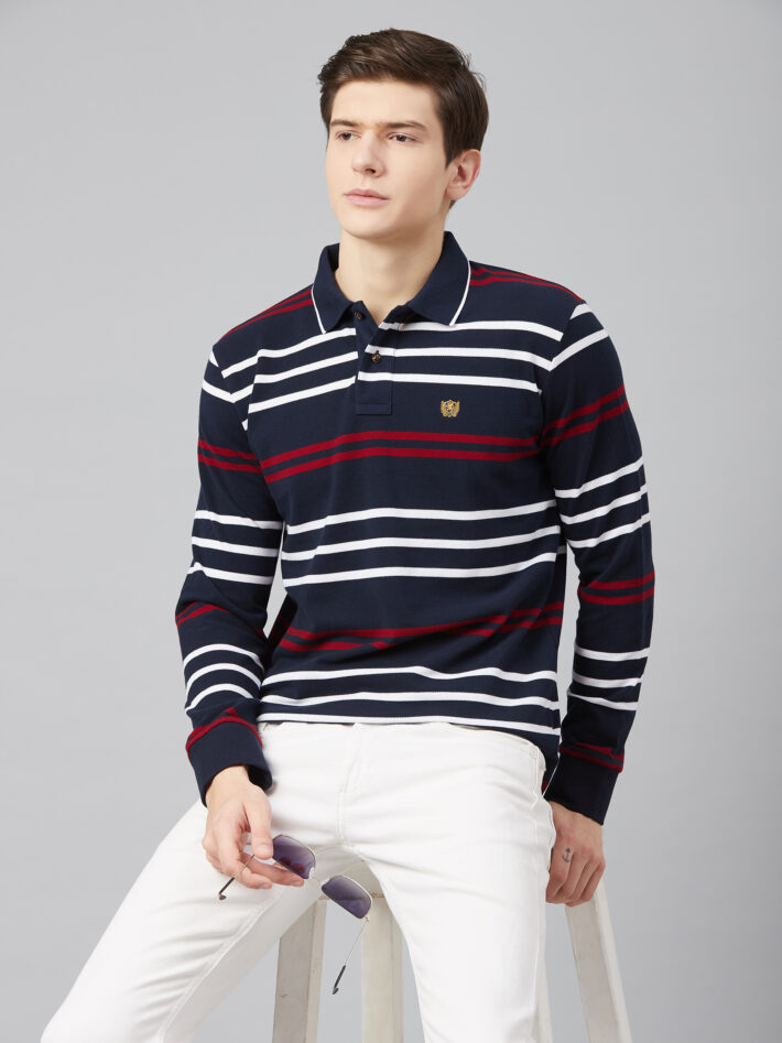 Fahrenheit Multicolour Stripe Polo