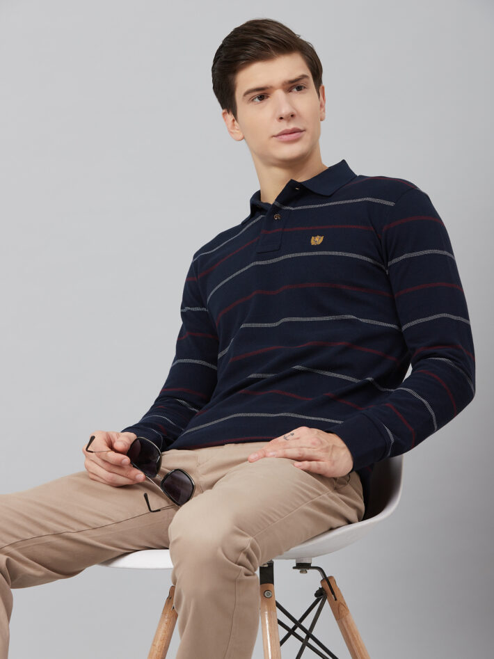 Fahrenheit Jacquard Stripe Polo