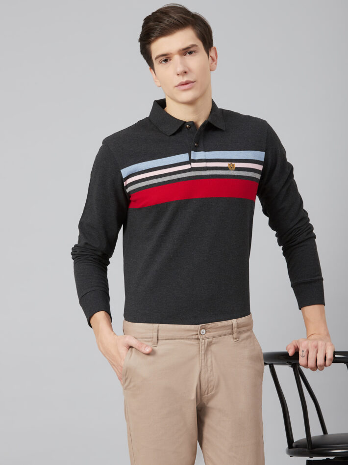 Fahrenheit Chest Stripe Pique Polo