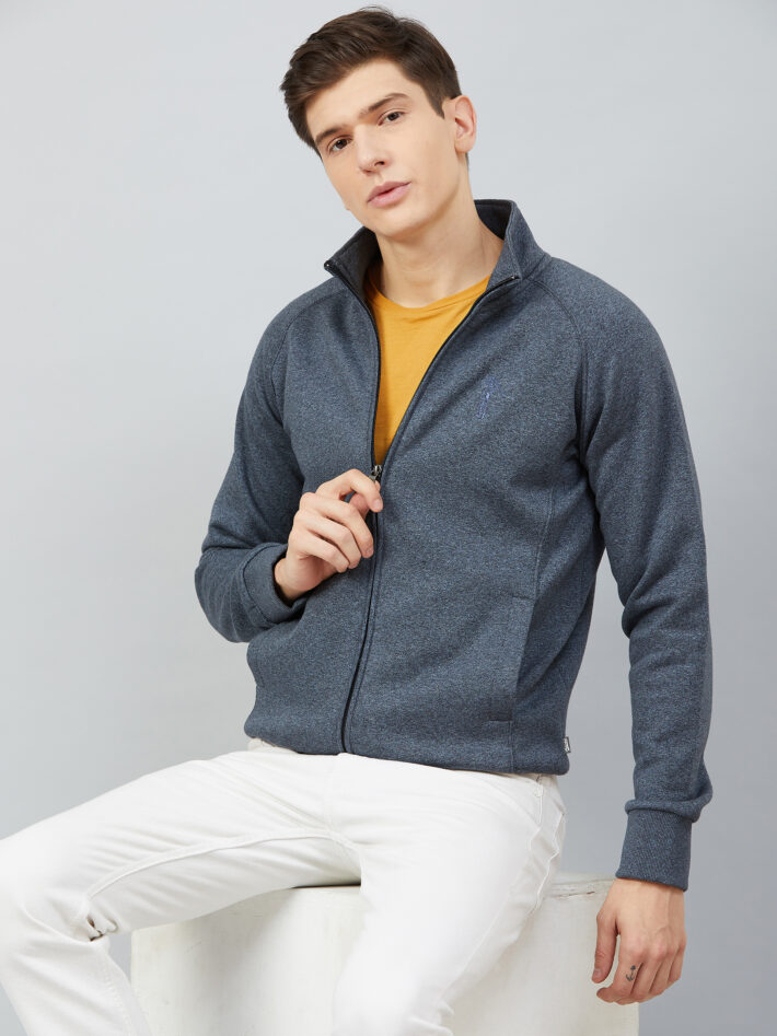 Fahrenheit Stand Up Collar Zip Sweatshirt