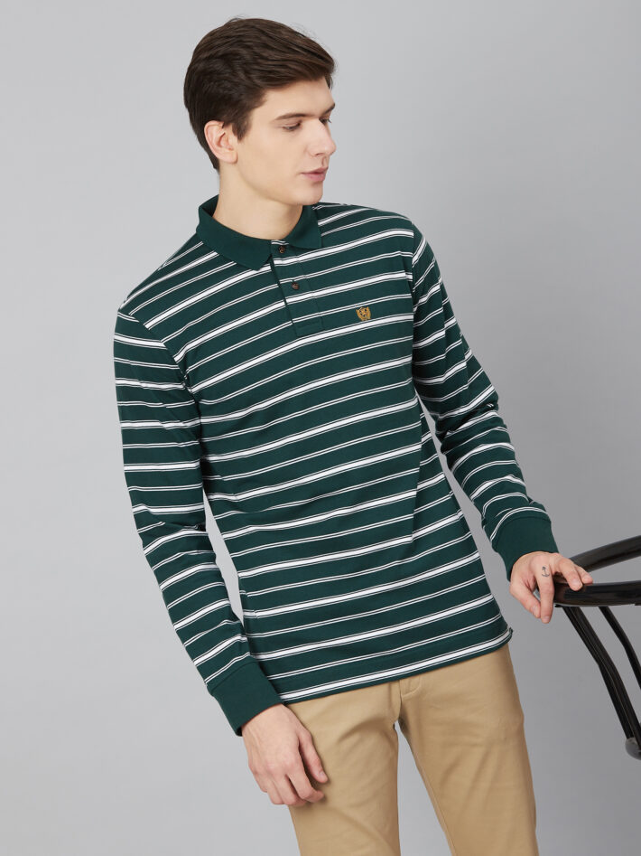 Fahrenheit Feeder Stripe Polo Shirt