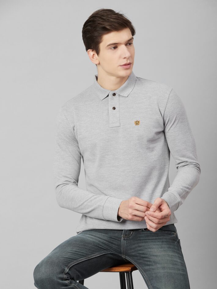 Fahrenheit Solid Pique Polo Grey