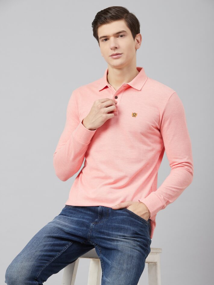 Fahrenheit Solid Pique Polo Pink