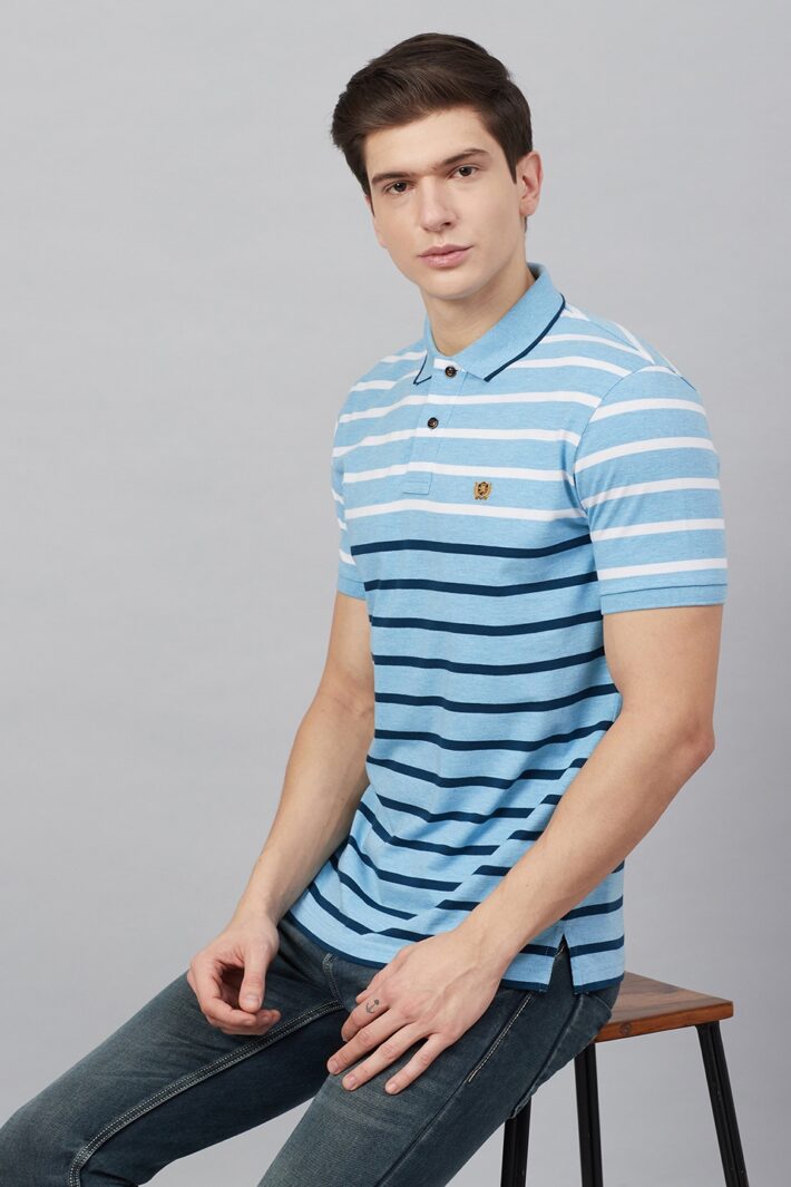 Fahrenheit Jersey Lightweight Stripe Polo