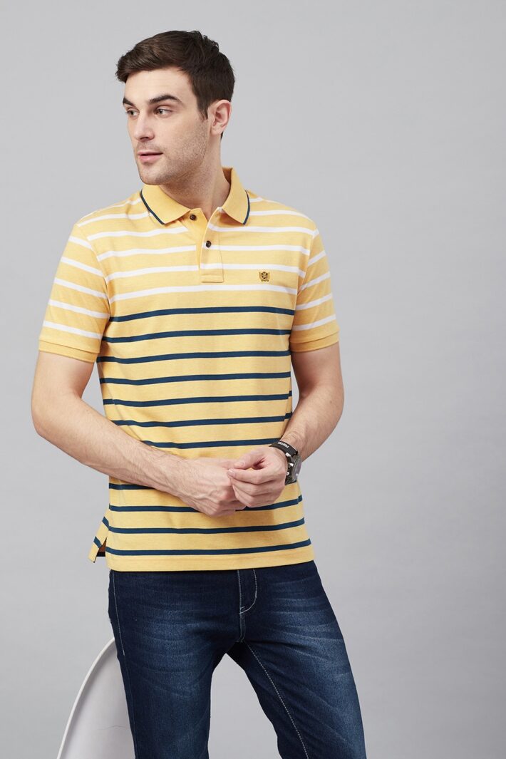 Fahrenheit Jersey Lightweight Stripe Polo