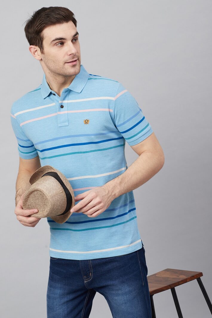 Fahrenheit Stripe Polo Shirt