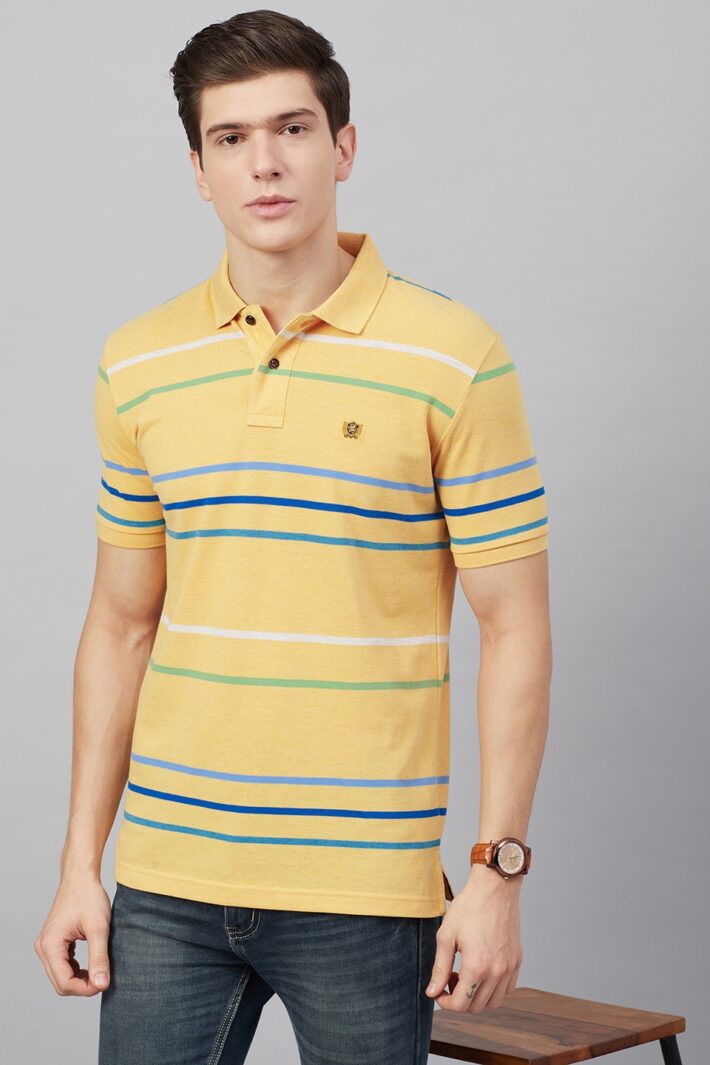 Fahrenheit Stripe Polo Shirt