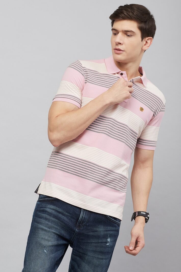 Fahrenheit Multi Stripe Polo Shirt