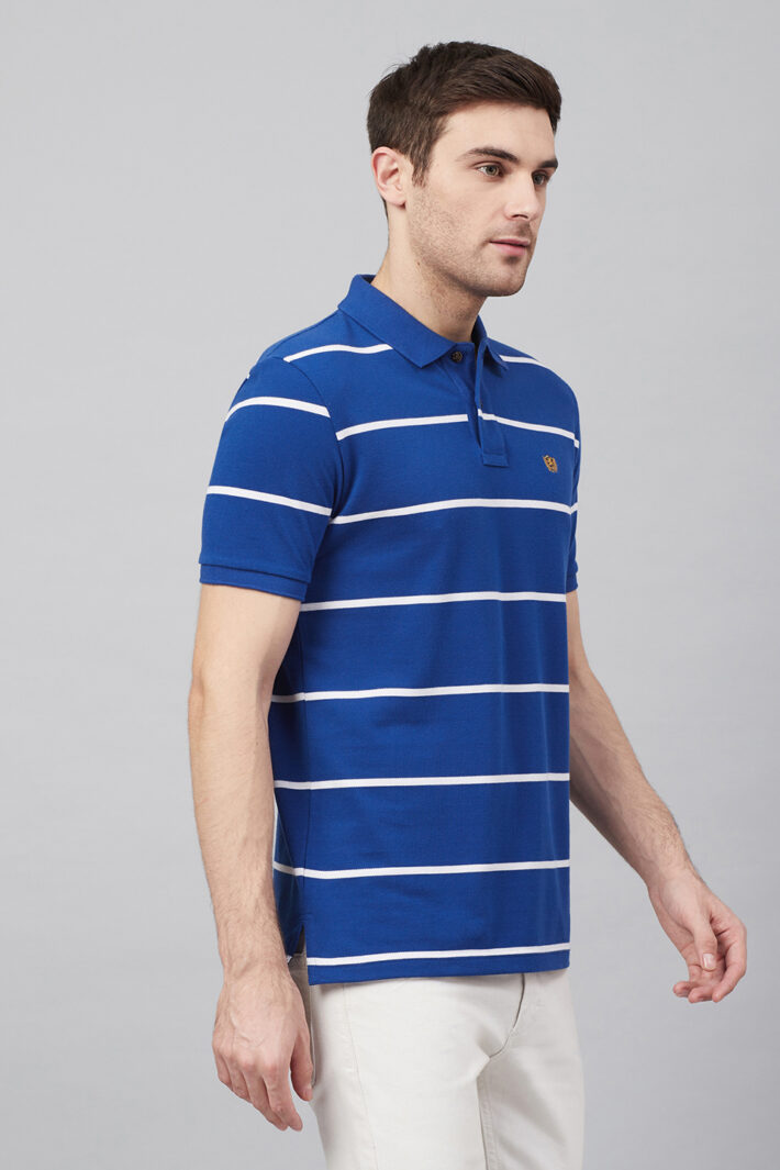 Pique Striped Polo Shirt – Fahrenheit