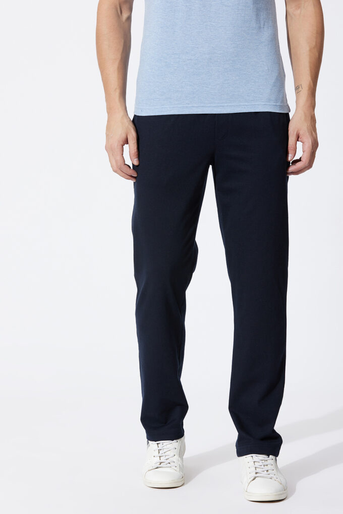 MEN JOGGER PANTS IN DARK GREY JERSEY STRETCH