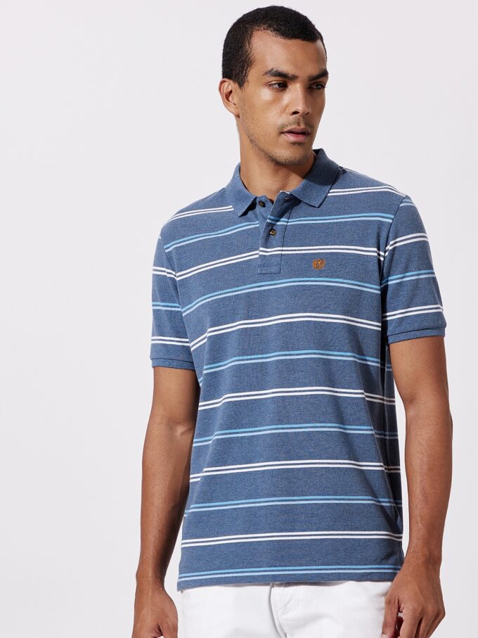 Multicolour Stripe Polo - XL