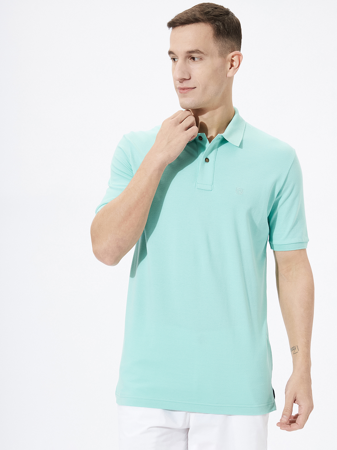Lycra Solid Pique Polo